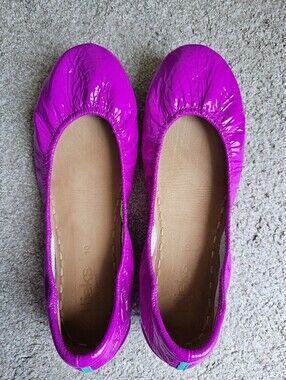 Ultraviolet Patent Leather Tieks Size 10 GUC